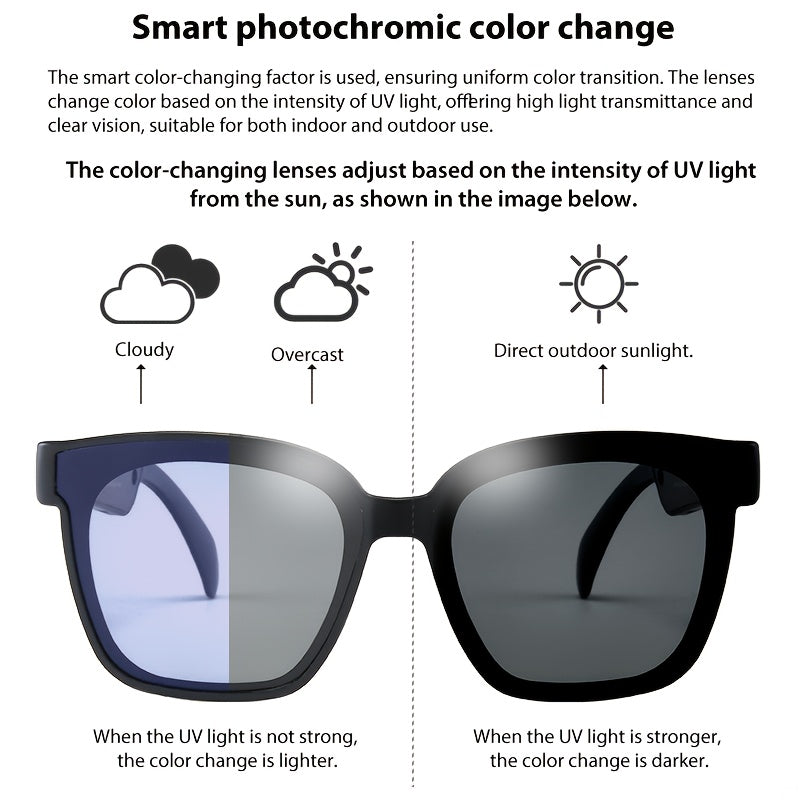 Smart Automatic Dimming Audio Glasses with HiFi Sound