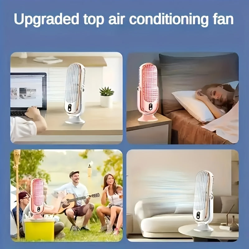 Dual Motor Portable AC 5-Speed Air Conditioner Cooler