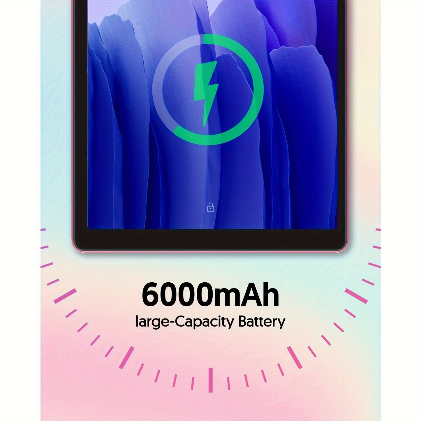 Pink Android 12 Tablet 10 Inch Quad-Core 4GB RAM M10 Model