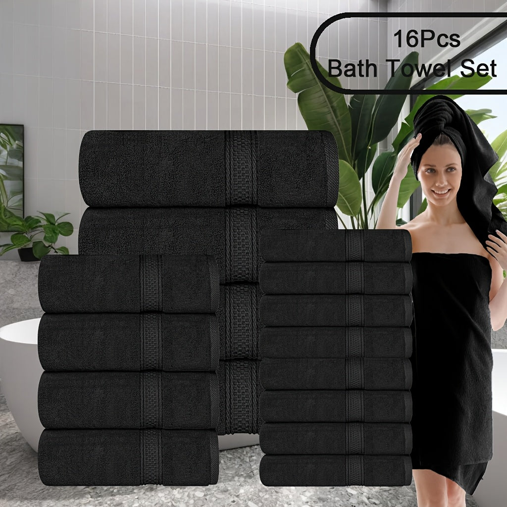 8pcs Luxurious Soft Bath Towel Set for Ultimate Comfort