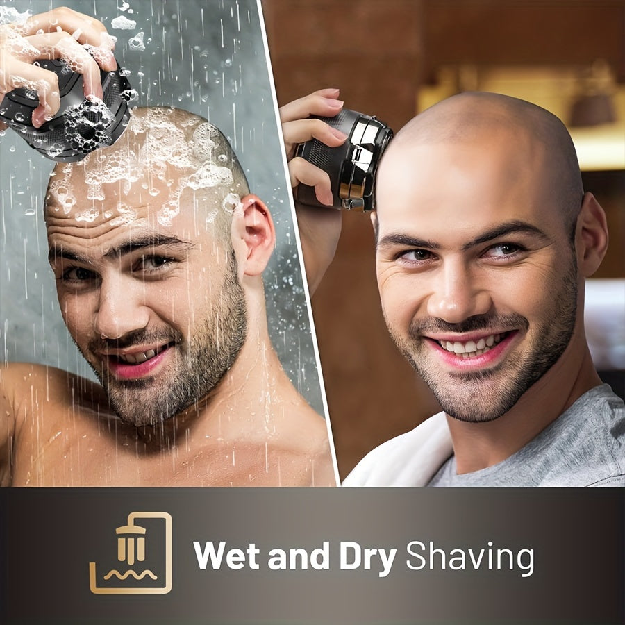 Men's Electric Shaver, 10000 RPM 6D Magnetic Razor, IPX8