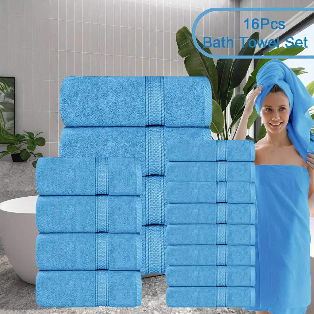 8pcs Luxurious Soft Bath Towel Set for Ultimate Comfort