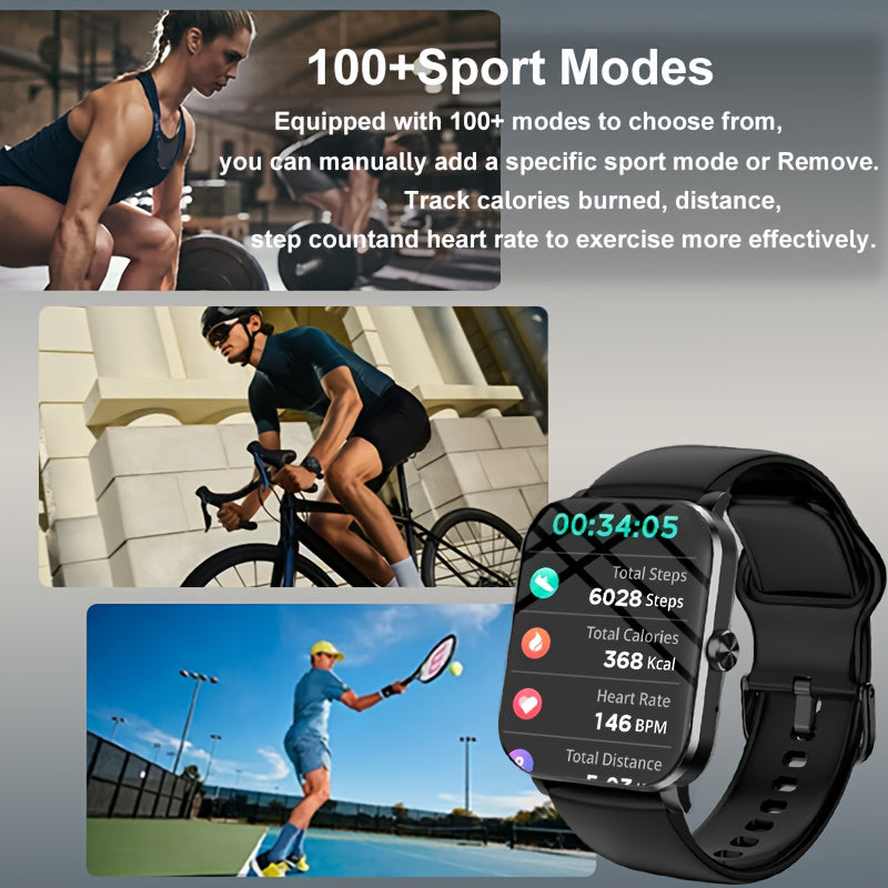 100+ Sports Modes 1.85 Inch Full Touch Screen Smartwatch