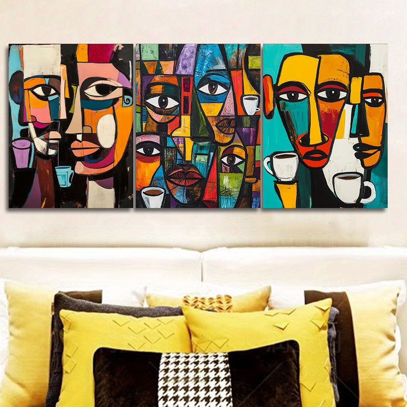 Canvas Wall Art Painting Compare for Home Coffee Shop Office