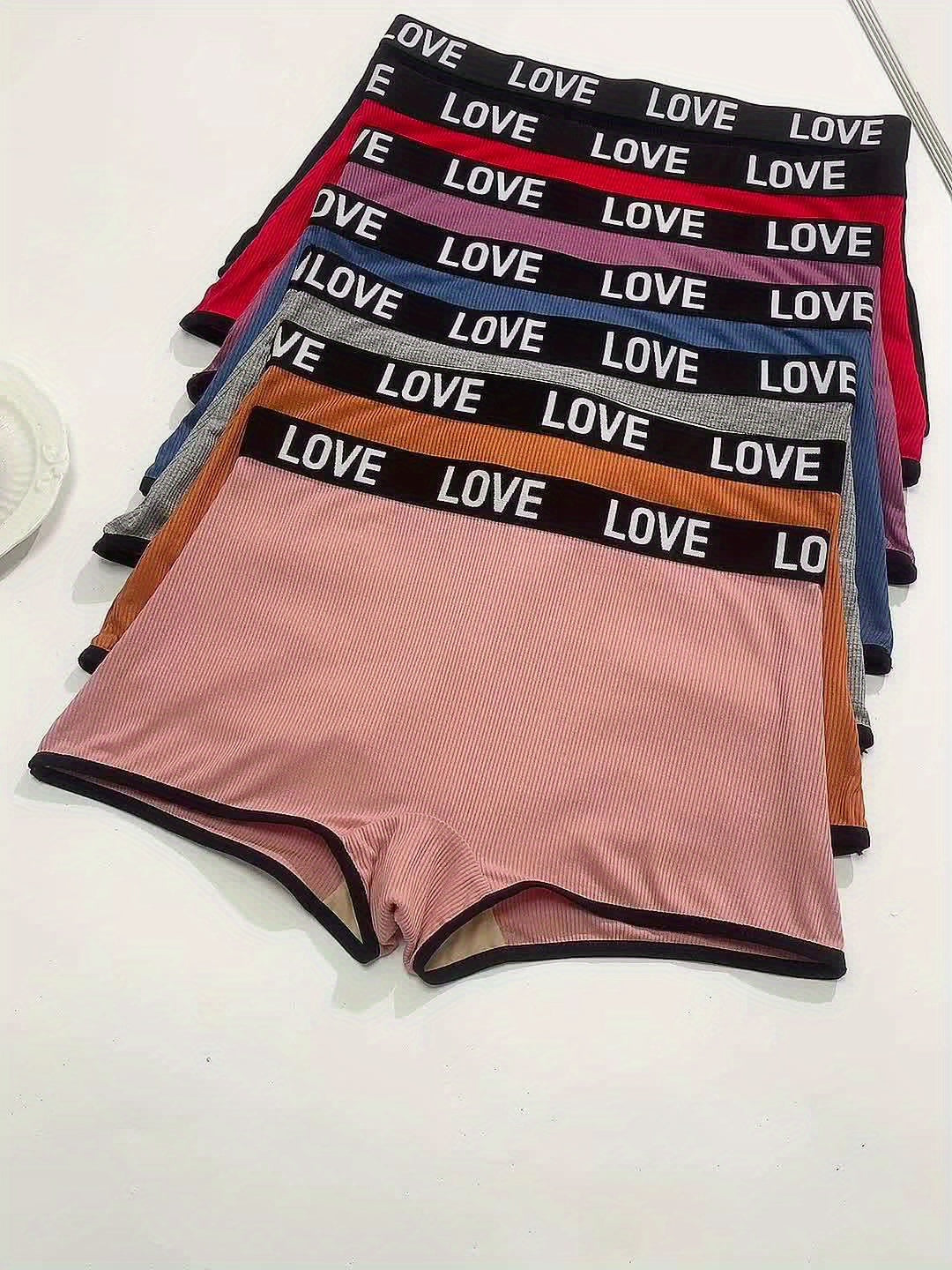7-pack LOVE Belt, Threaded Comfortable Women's Large Size Flat Leggings