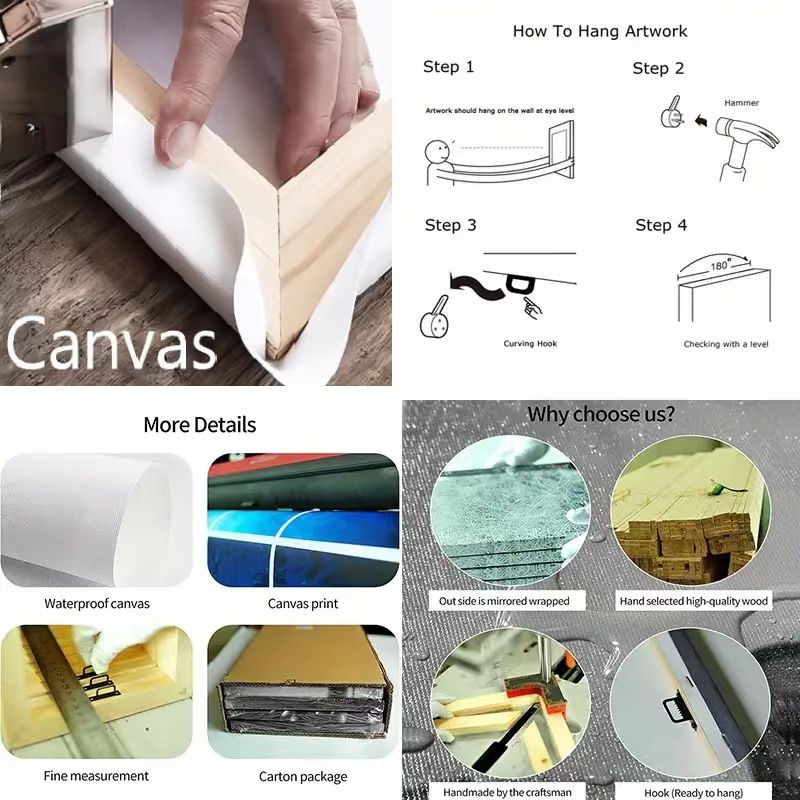 Canvas Wall Art Painting Compare for Home Coffee Shop Office
