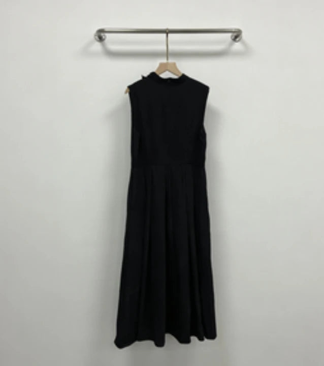 Versatile Round Neck Belted Summer Dress For Women