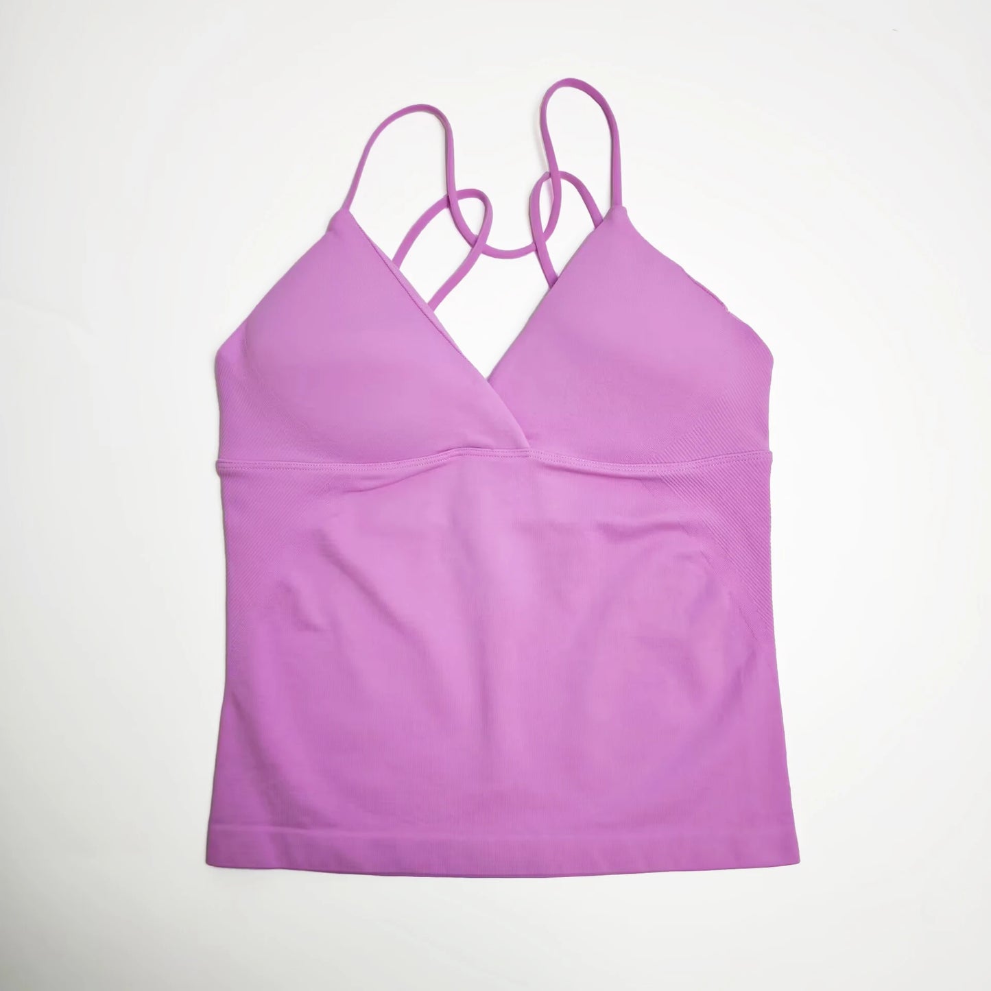 NCLAGEN Vision Twist Front Longline Yoga Tank Top Fitness Training