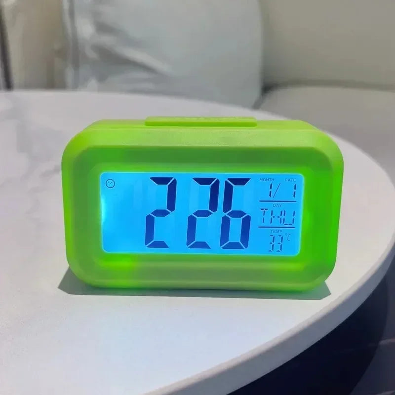 Digital Calendar Alarm Clock With LED Display For Desk