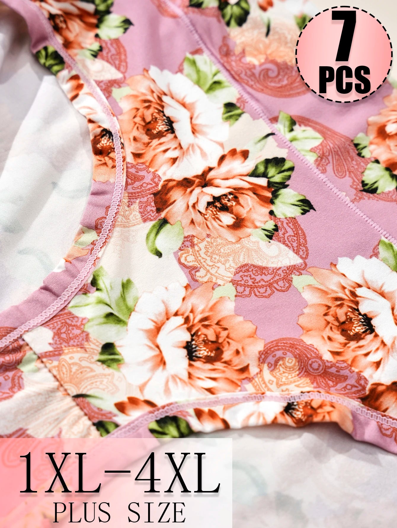 DORSU Women High Waisted Printed Panties Soft Skin