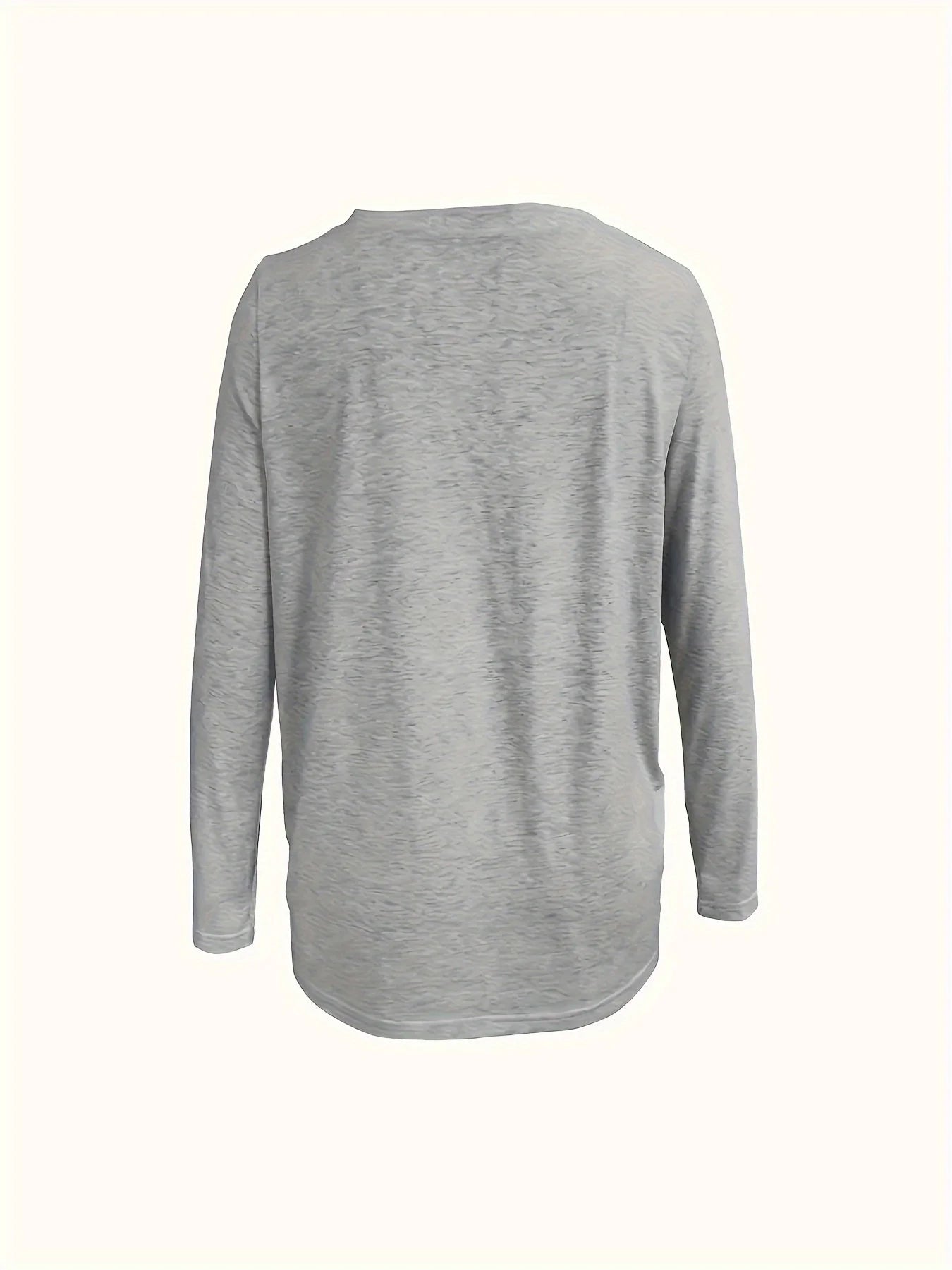 Choice Plus Size Women's Casual Solid V Neck T-Shirt