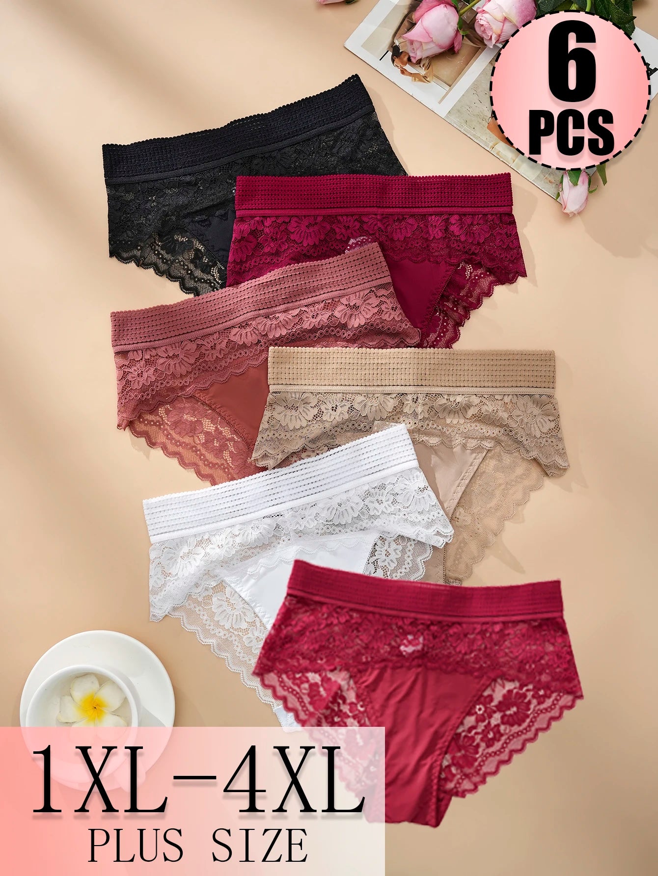 DORSU Lace Underwear for Women Breathable Comfort Seamless