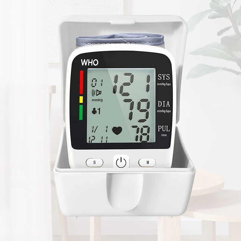 Takrol Digital Wrist Blood Pressure Monitor LCD 2x90 Memory Rechargeable