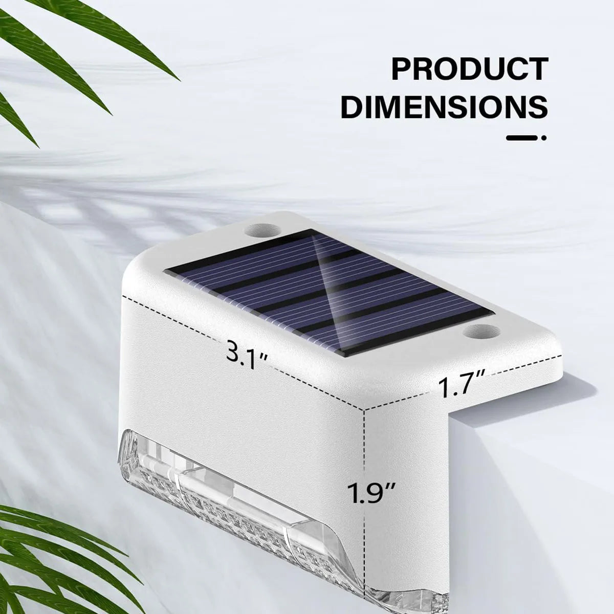 Solar Deck Step Lights Outdoor Waterproof LED Solar Powered