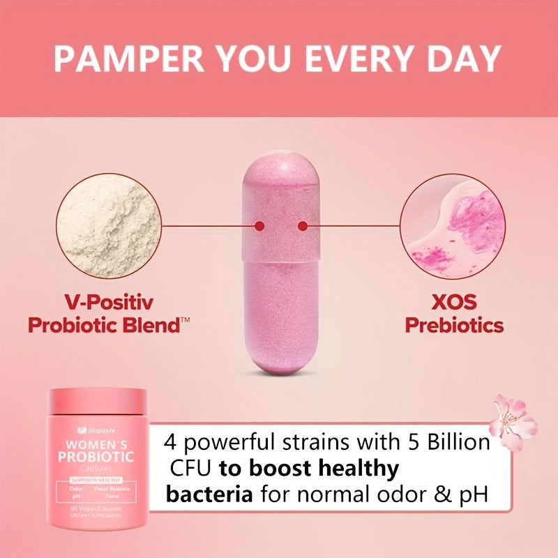5/1pc 60 Capsules Women's Probiotics with Cranberry Extract