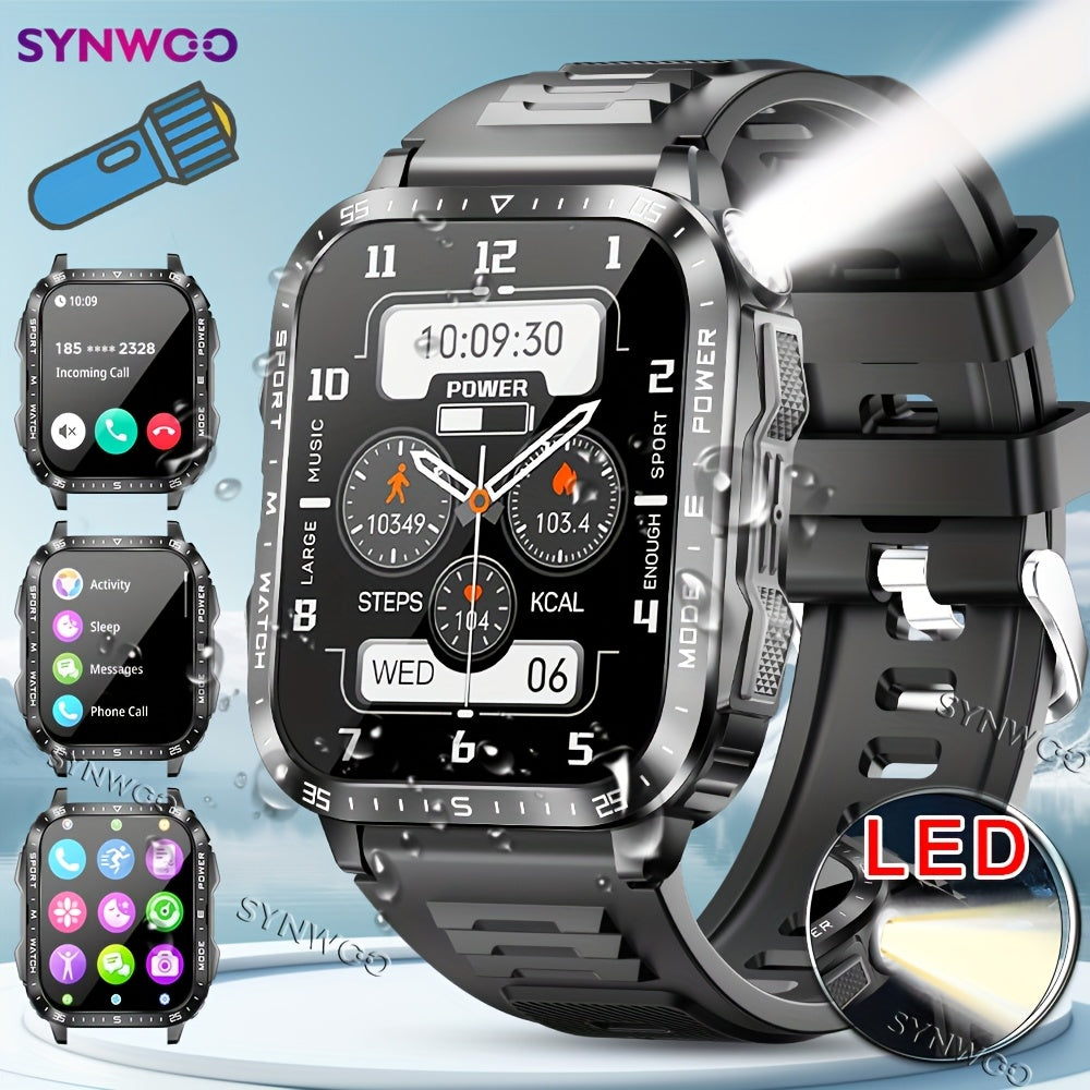 Synwoo Fashion Smartwatch with LED Flashlight and Call Function