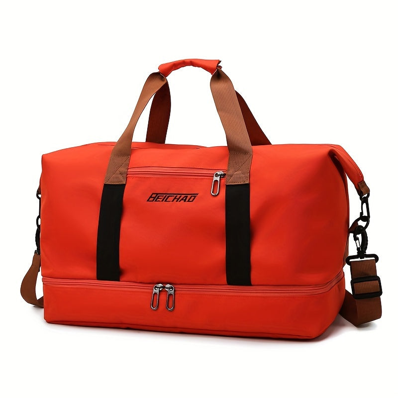 Large Capacity Travel Bag with Wet and Dry Separation Casual Outdoor Tote Women's Fitness Yoga Bag Weekend Overnight Luggage