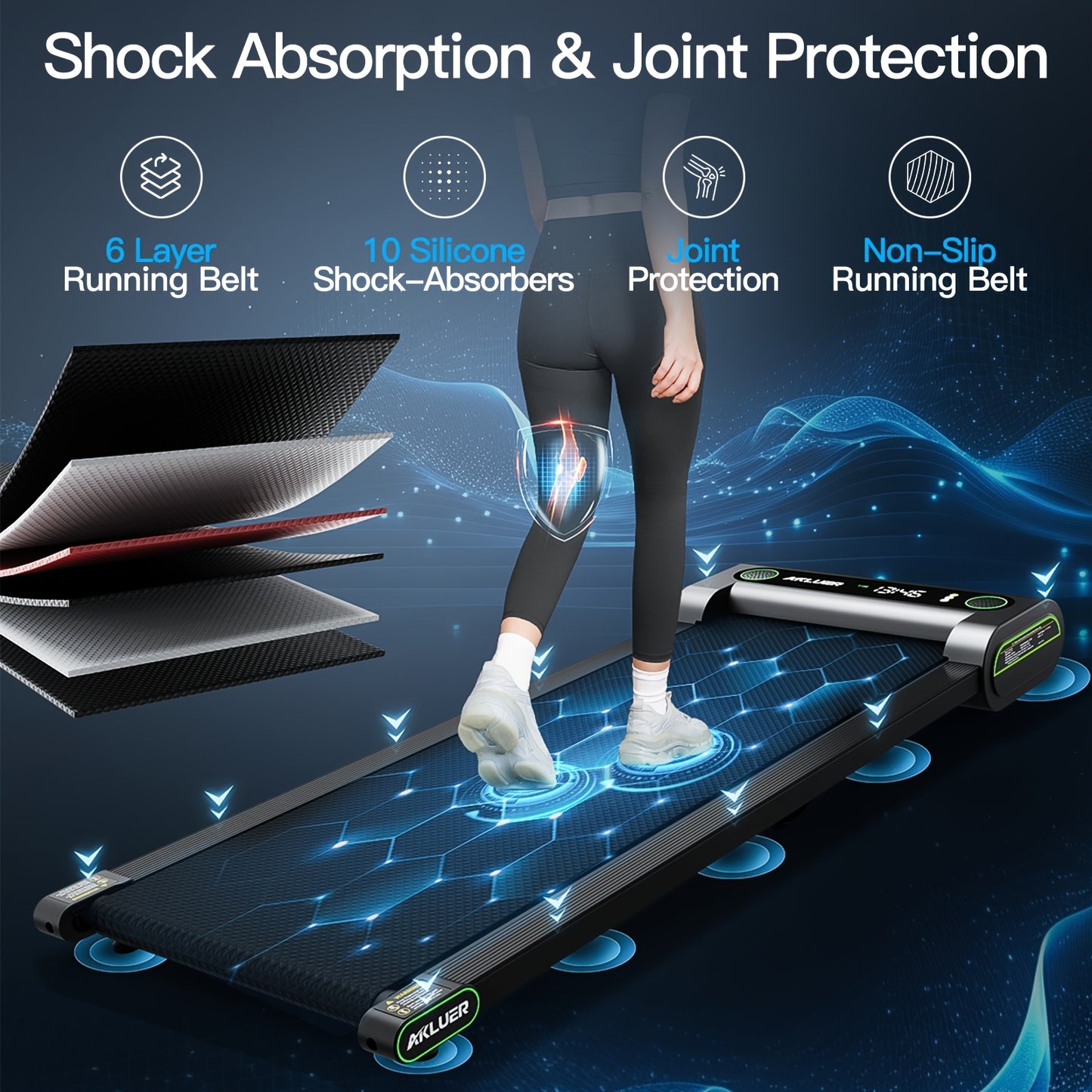 Home Workout Equipment - Wider Longer Walking Pad For Low Impact Exercise