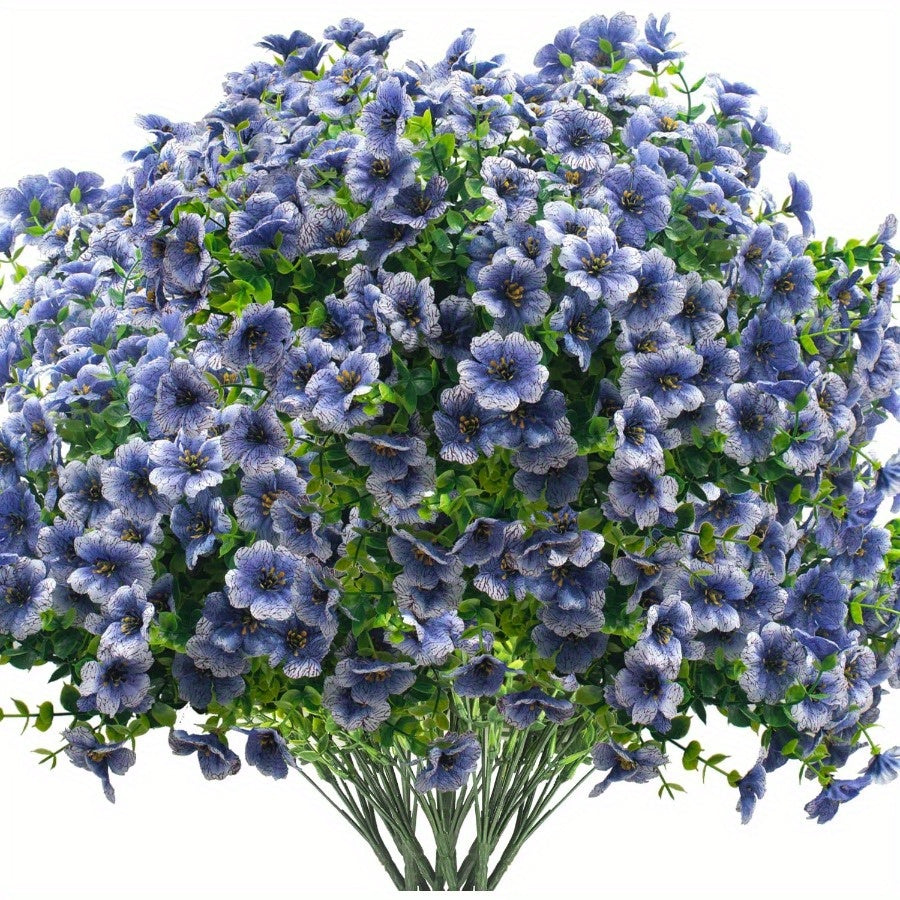 Artificial Fake Flowers for Outdoor Spring Decoration 16 Bundles Faux Silky Colorful Daisy UV Resistant Realistic for Porch Patio Home Yard Garden Planters Pots Window Box Mix