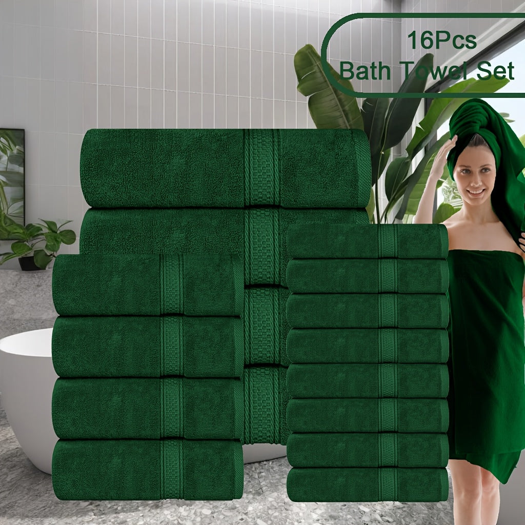 8pcs Luxurious Soft Bath Towel Set for Ultimate Comfort