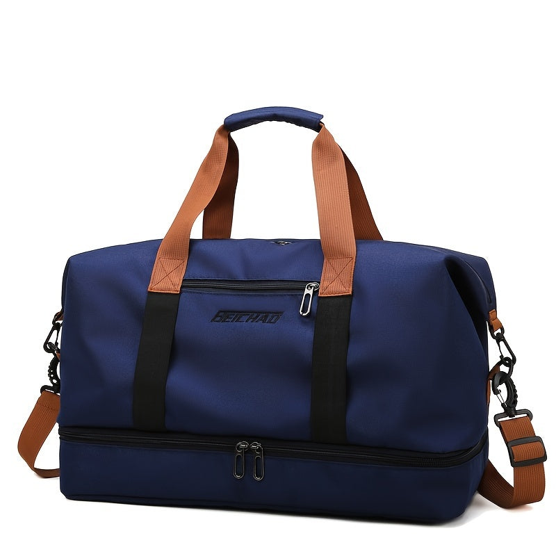Large Capacity Travel Bag with Wet and Dry Separation Casual Outdoor Tote Women's Fitness Yoga Bag Weekend Overnight Luggage