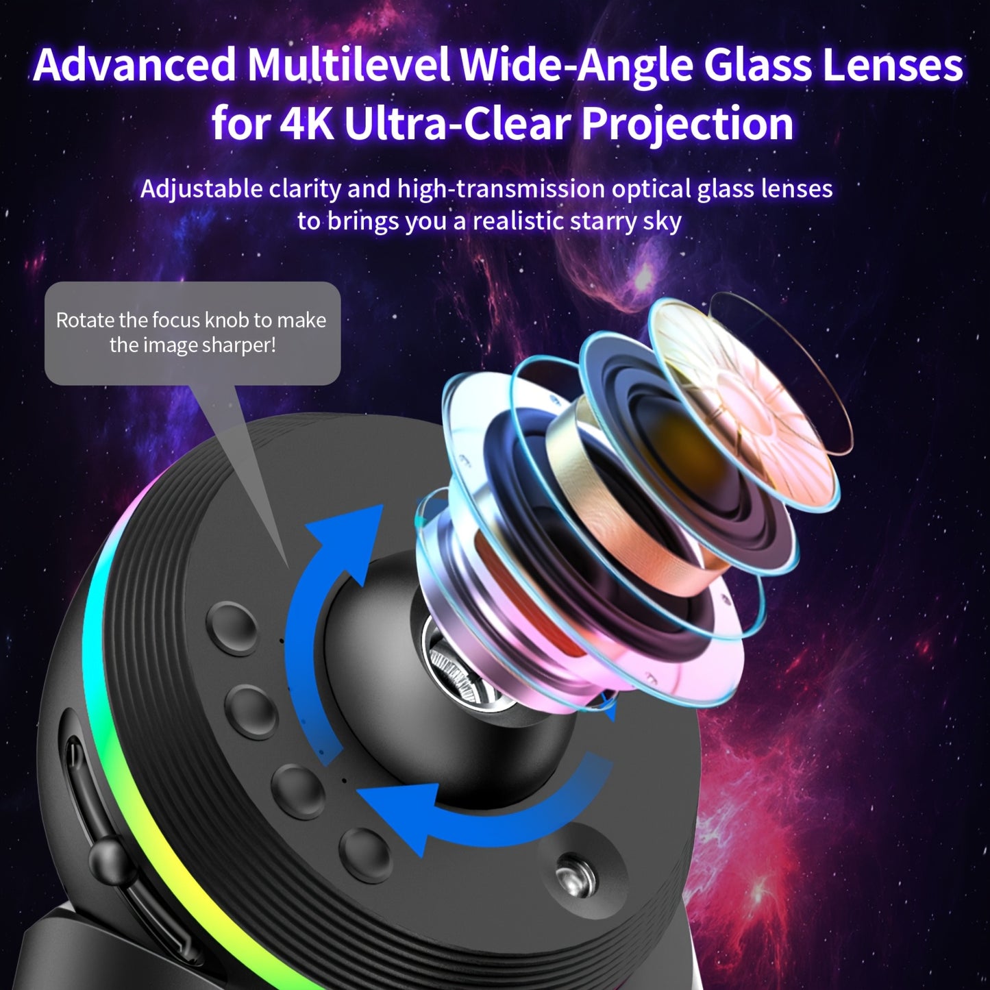 13 In 1 Meteor Star Projector For Bedroom Planetarium