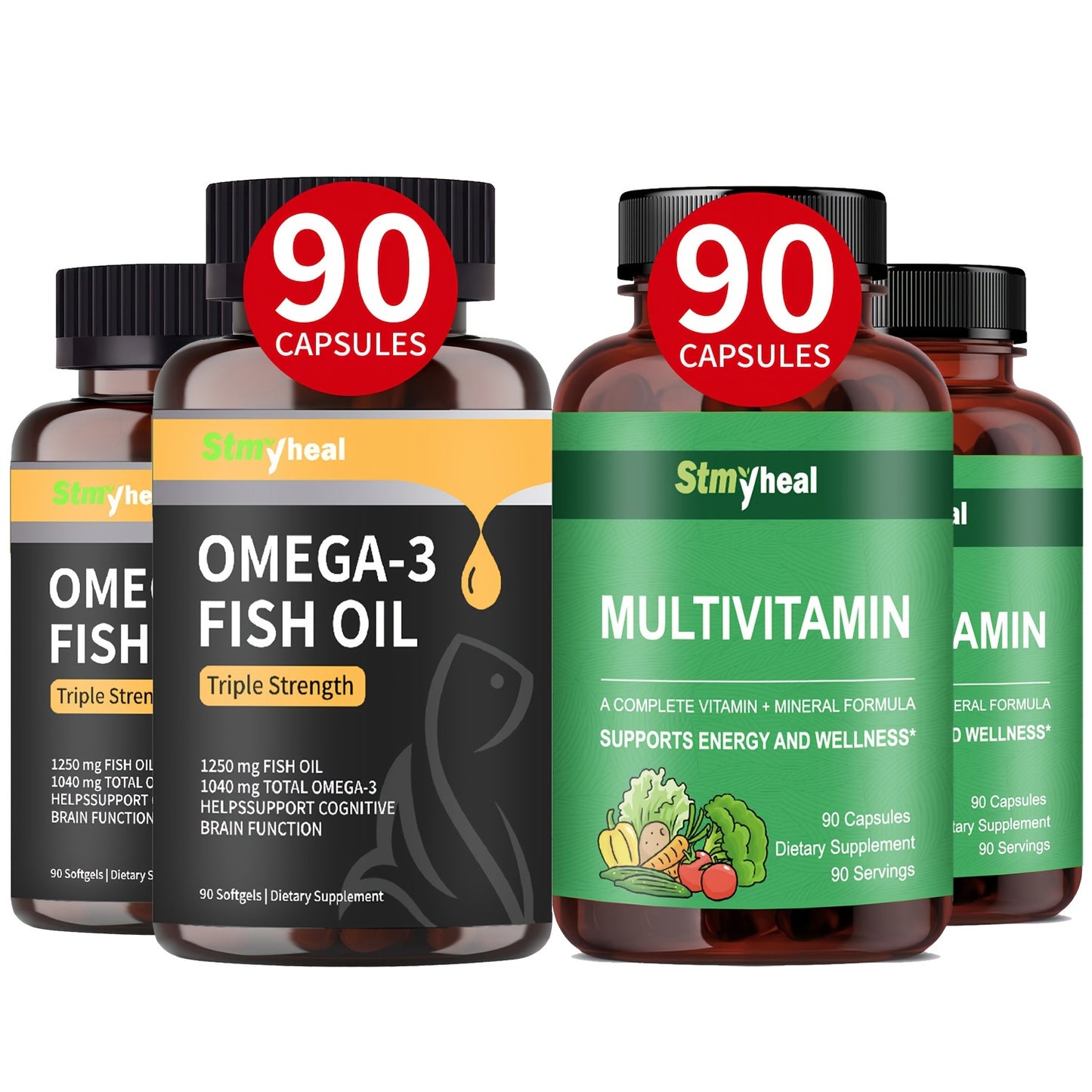 2/4/6 Bottled Composite Vitamin Capsules for Heart Health