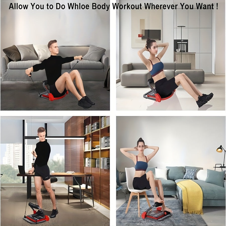 Abs Machine Whole Body Exercise Equipment With Resistance Bands