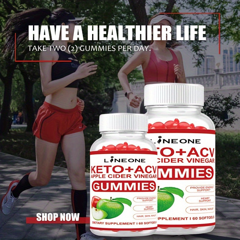 Keto ACV Gummies New Upgrade Apple Cider Vinegar 60 Gummies