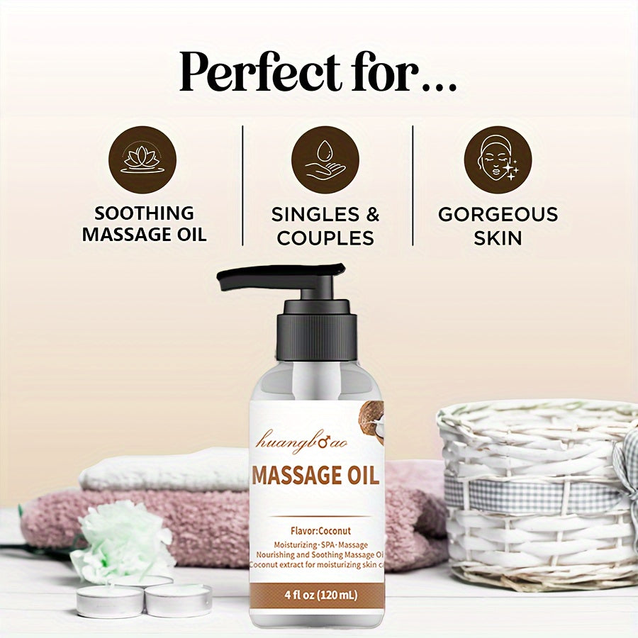2pcs Coconut Massage Oil - Sensual Full Body Glide