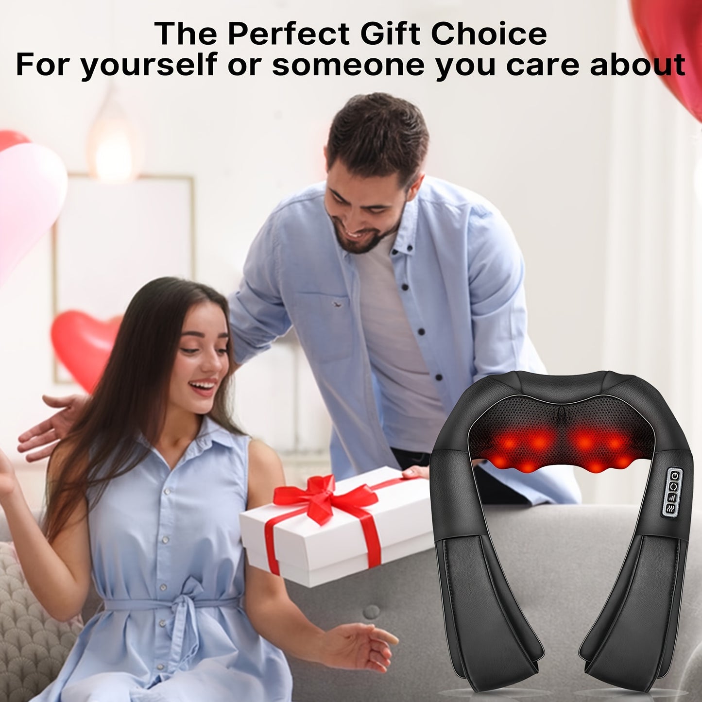 Shiatsu Massager Electric 4D Back Neck Massager with Heat