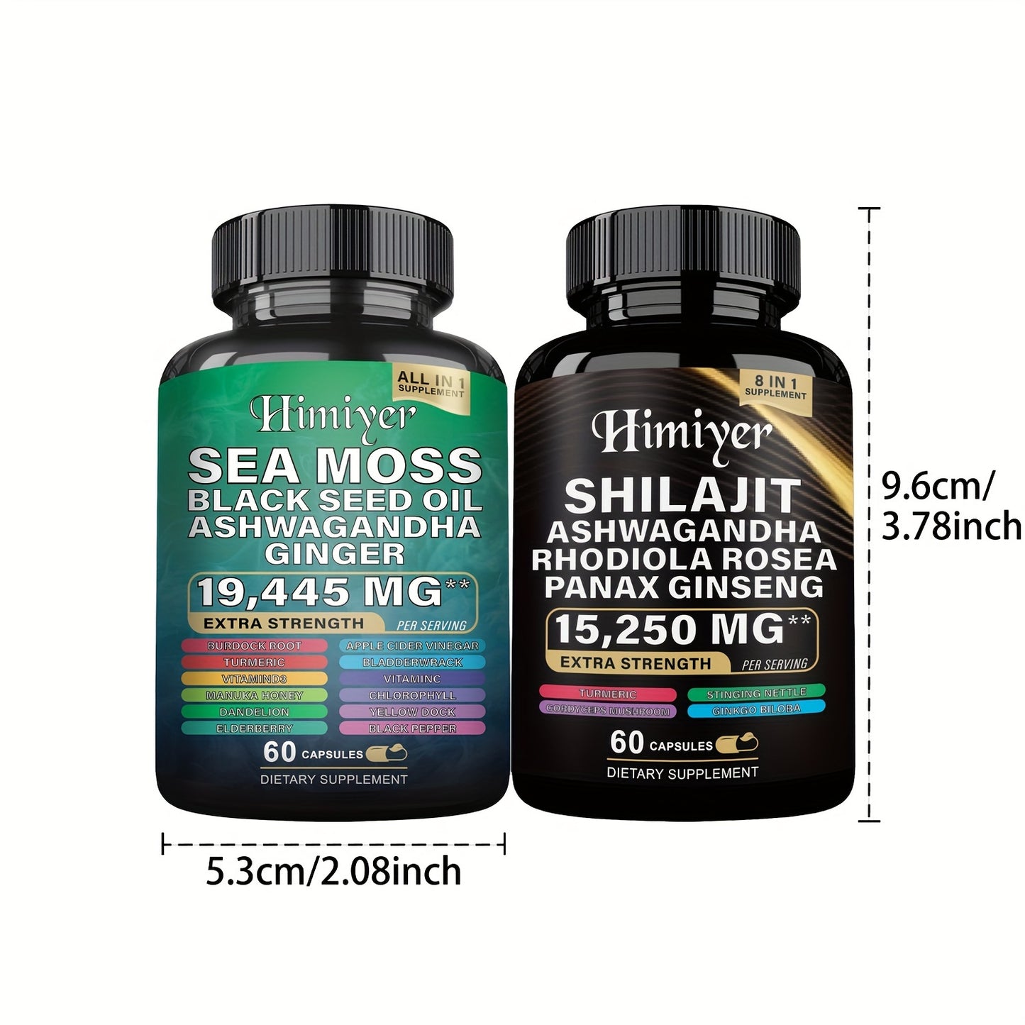 6PCS Three Month Energy Package Sea Moss Black Seed Oil