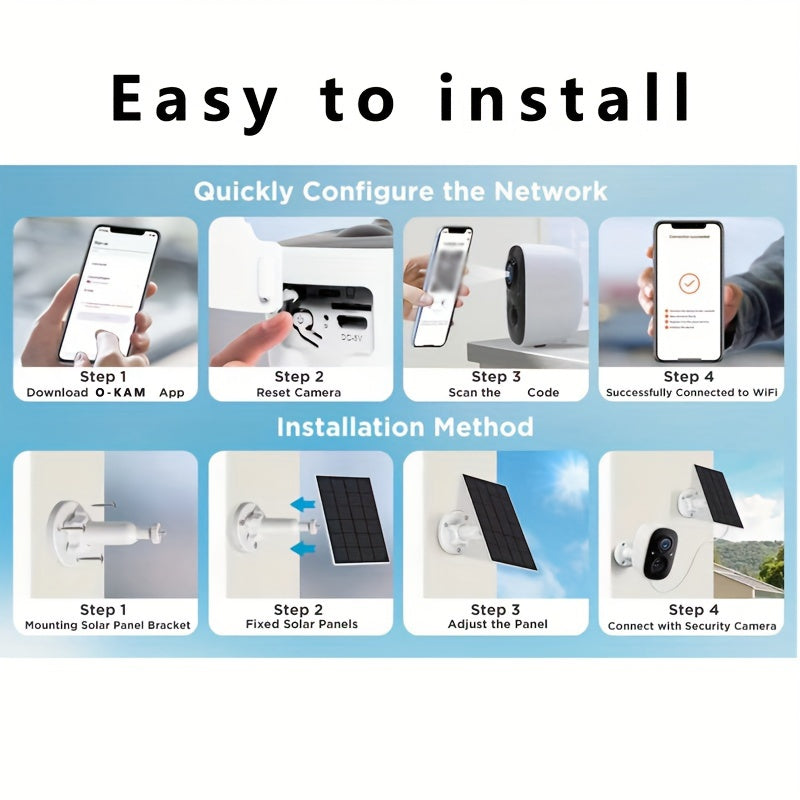 Wireless Security Camera HEIYOUCAM 2-Pack 3MP Night Vision