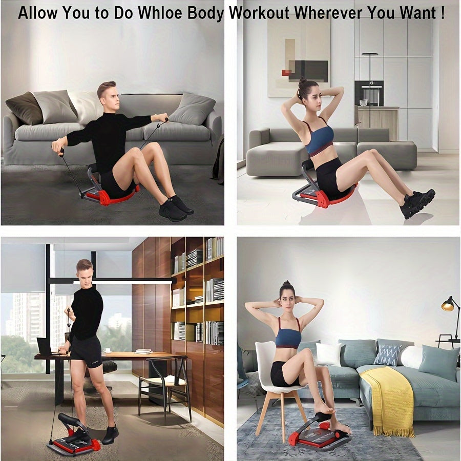 Total Body Workout Machine with Resistance Bands for Abs