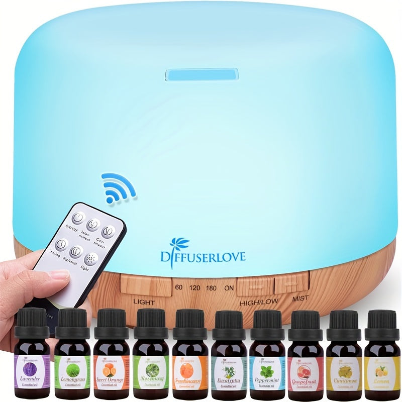 500ml Remote Control Aromatherapy Diffuser & Humidifier