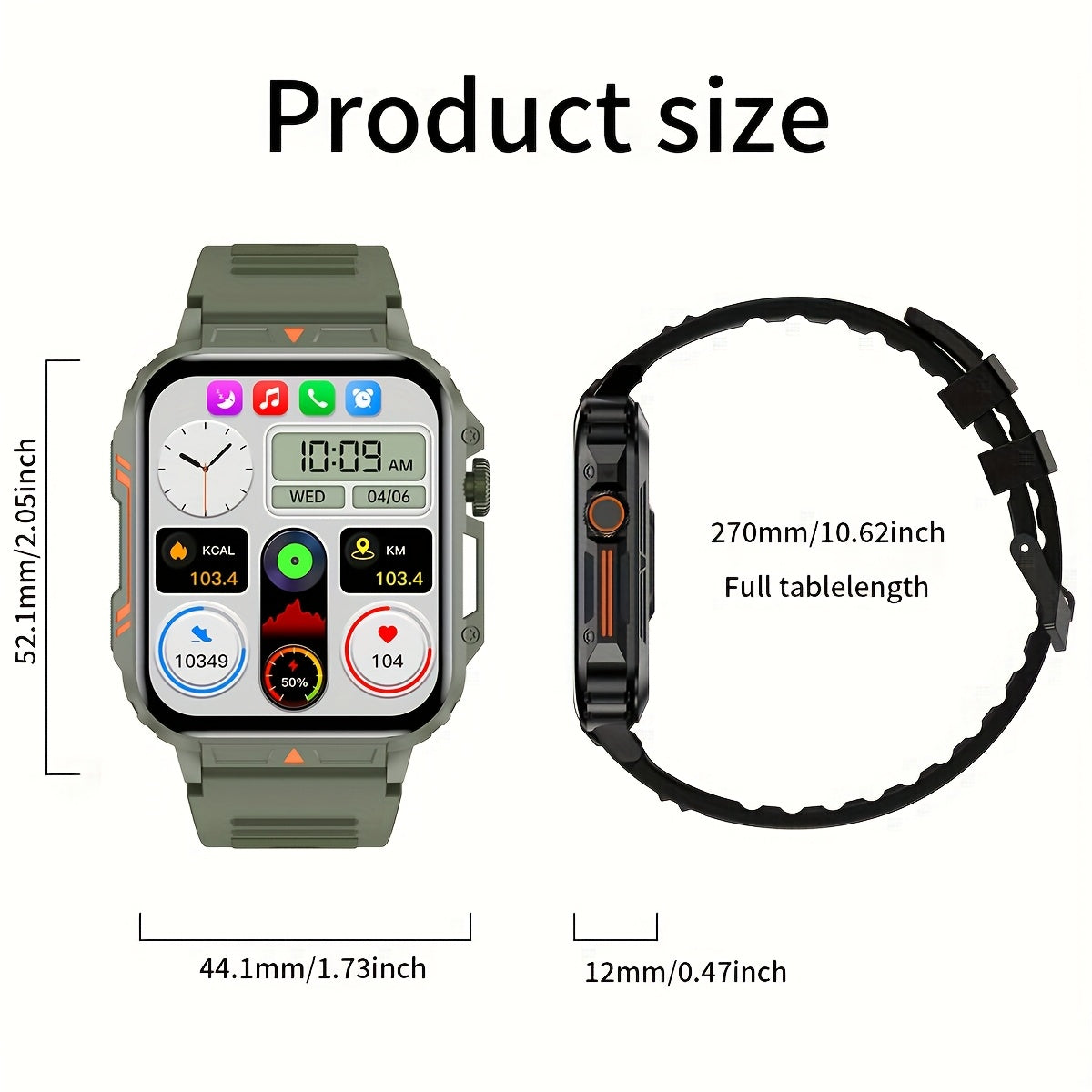 New Smart Watch Outdoor Sports Smartwatch for iPhone Android