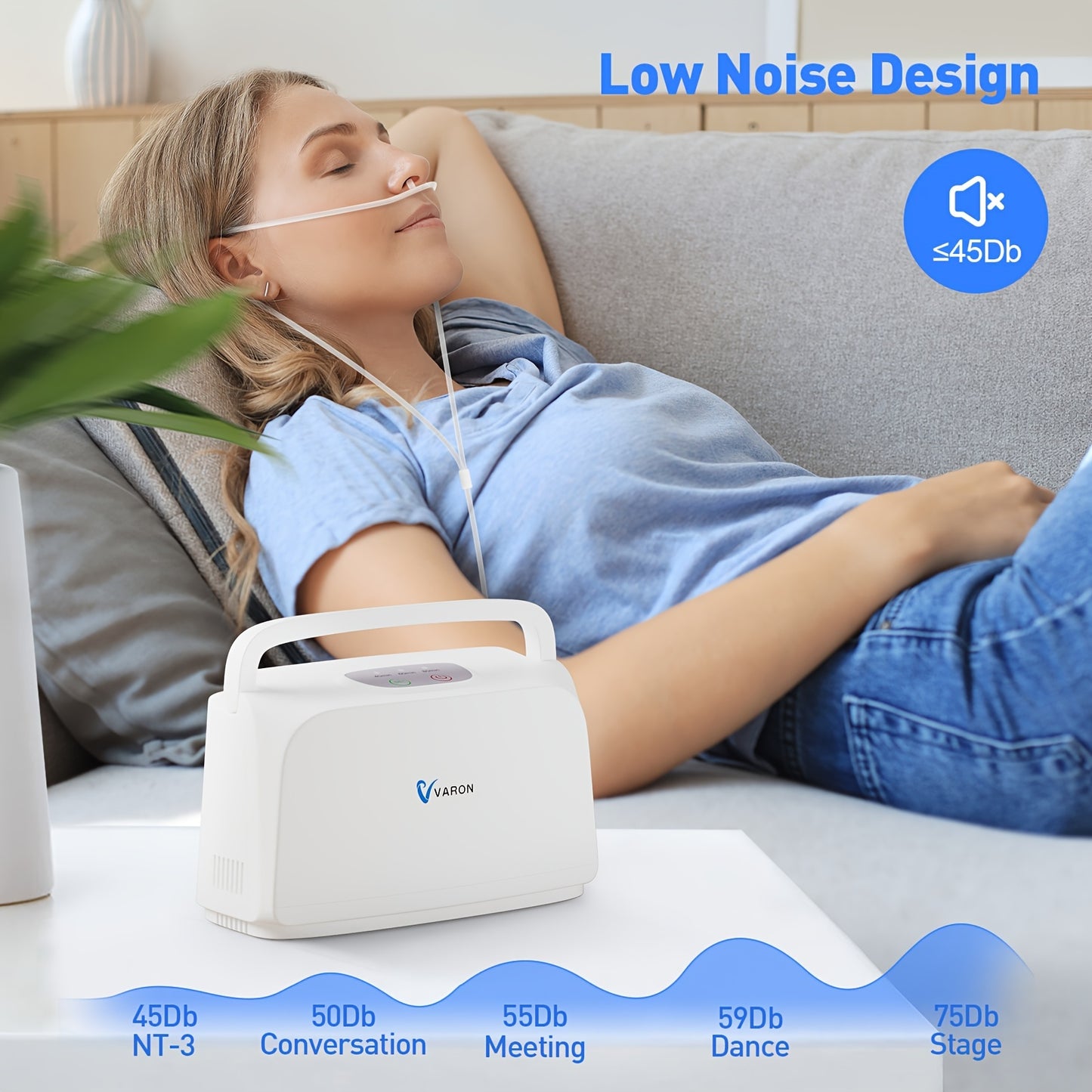 Portable Oxygen Machine, 3.3lbs for Travel, Complete Accessories