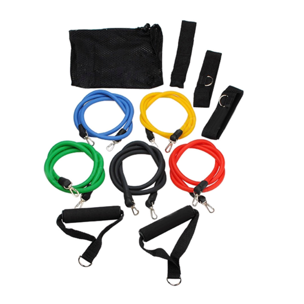 11pcs Pull Ropes Set for Portable Athletic Fitness Accessories