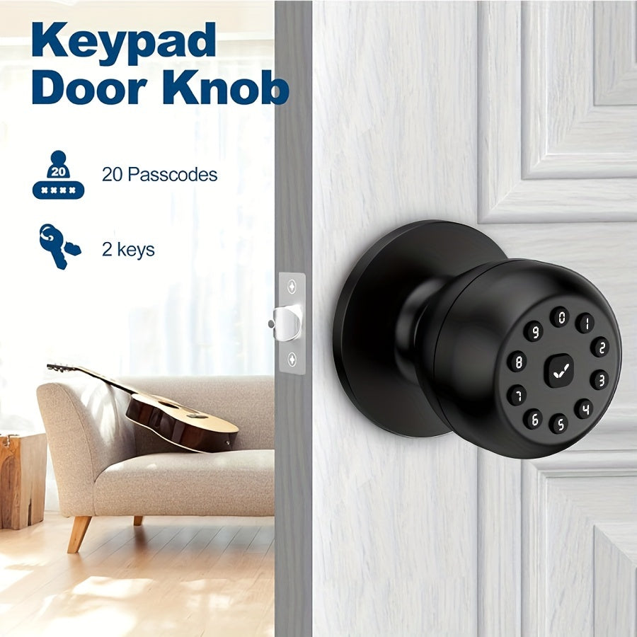 Smart Keyless Entry Door Lock with Keypad Rechargeable