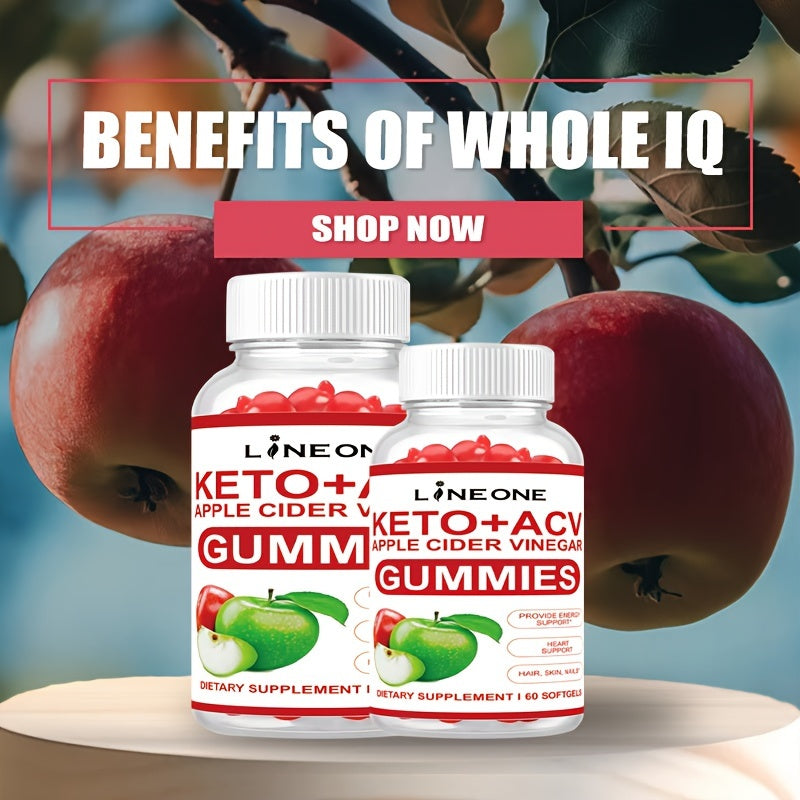 Keto ACV Gummies New Upgrade Apple Cider Vinegar 60 Gummies