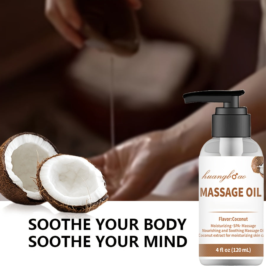 2pcs Coconut Massage Oil - Sensual Full Body Glide