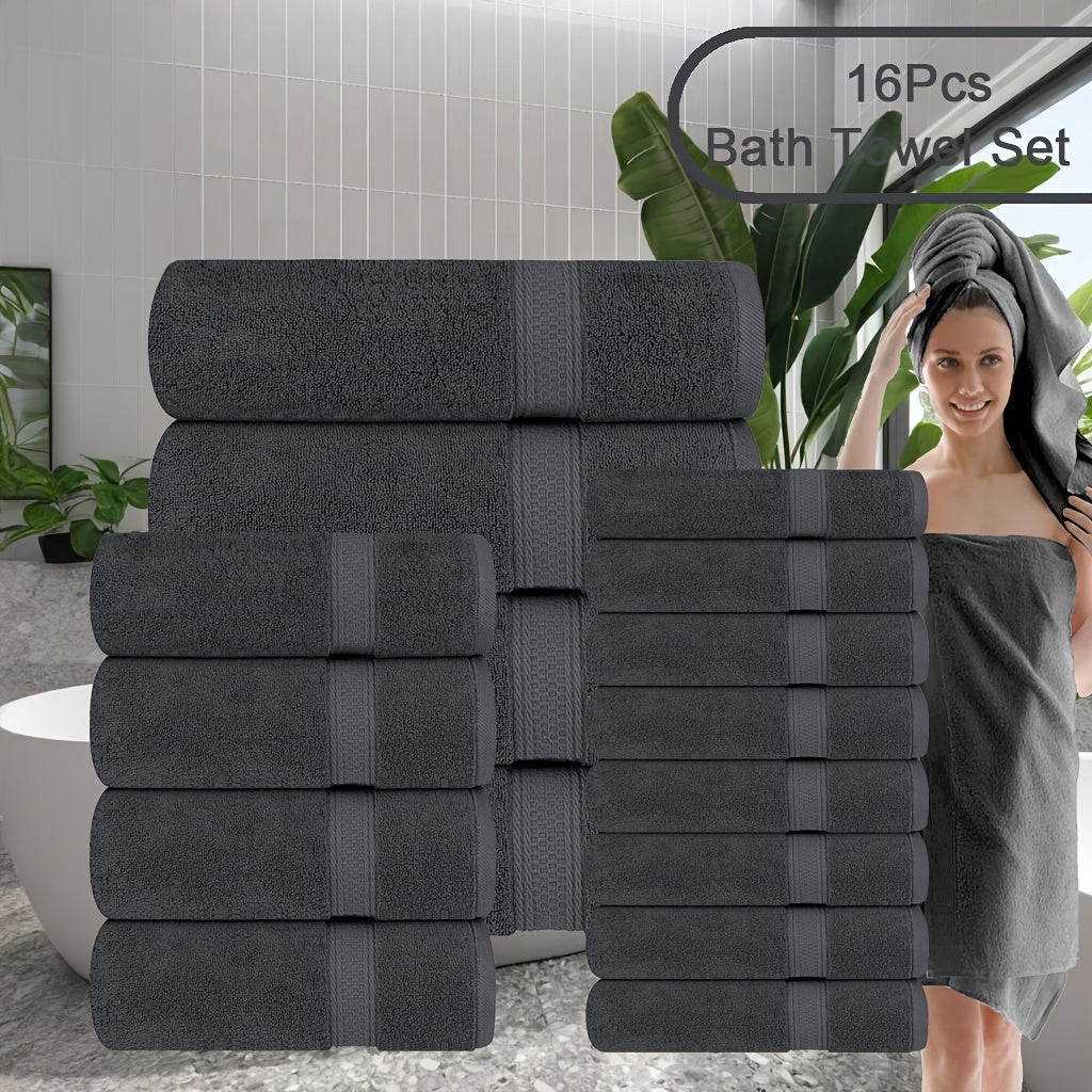 8pcs Luxurious Soft Bath Towel Set for Ultimate Comfort