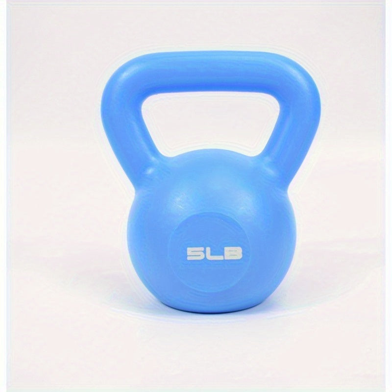1pc 5LB Pink PE Kettlebell for Men & Women Durable Grip