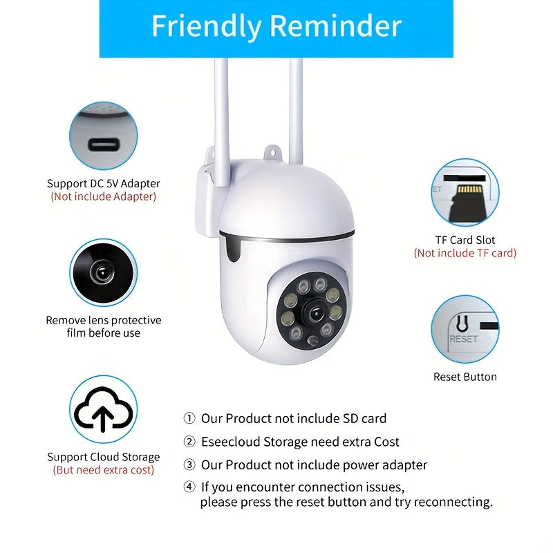 HD WiFi Security Cameras 4pcs 1080P Indoor System