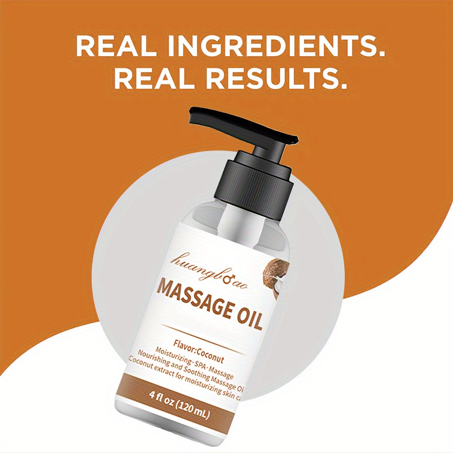 2pcs Coconut Massage Oil - Sensual Full Body Glide