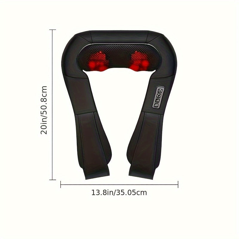 Shiatsu Neck Massager With Heat - Deep Tissue 3D Kneading
