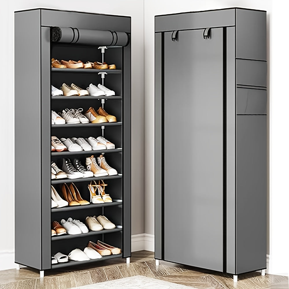 6/8/10 Tier Shoe Organizer with Nonwoven Fabric Cover Cabinet