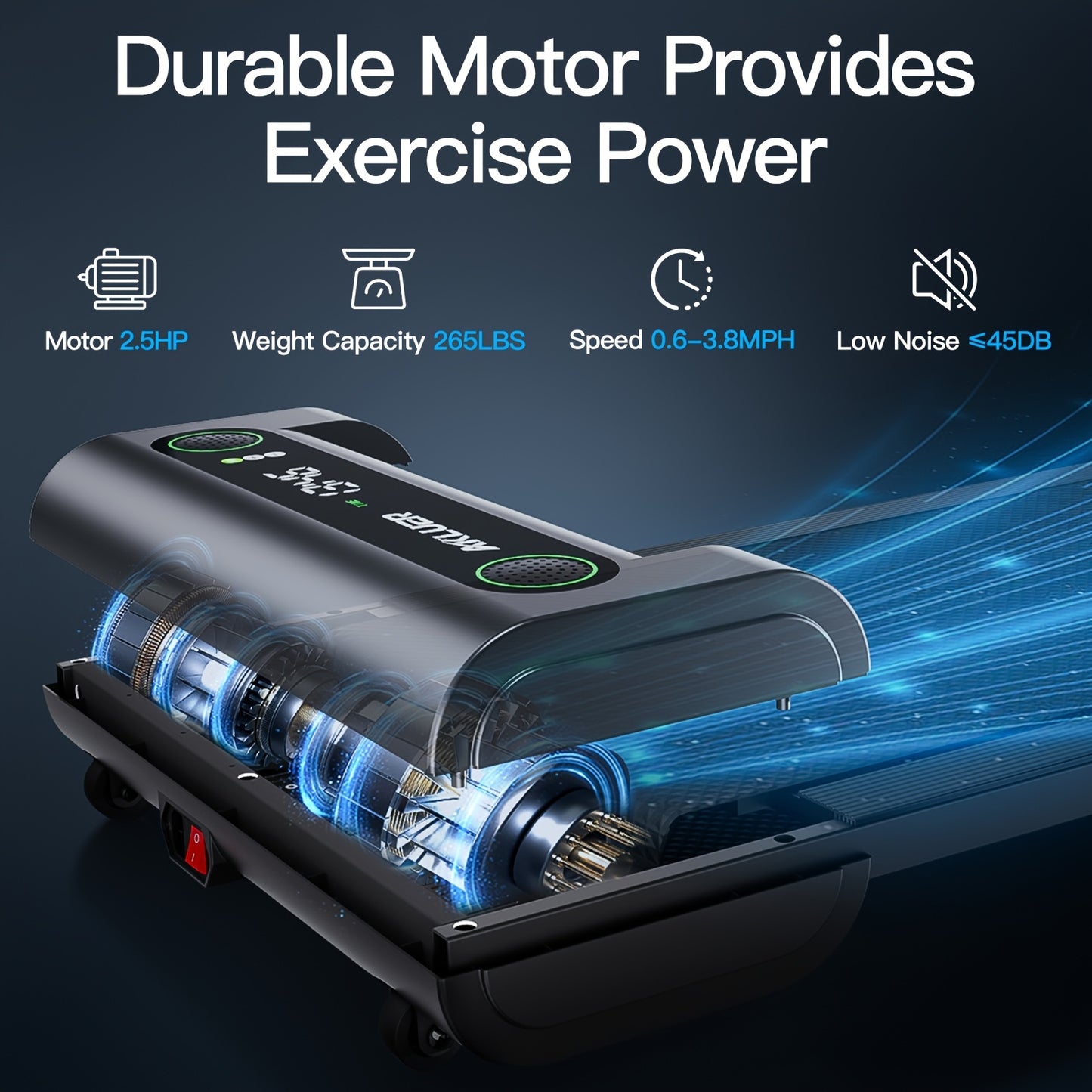 Home Workout Equipment - Wider Longer Walking Pad For Low Impact Exercise