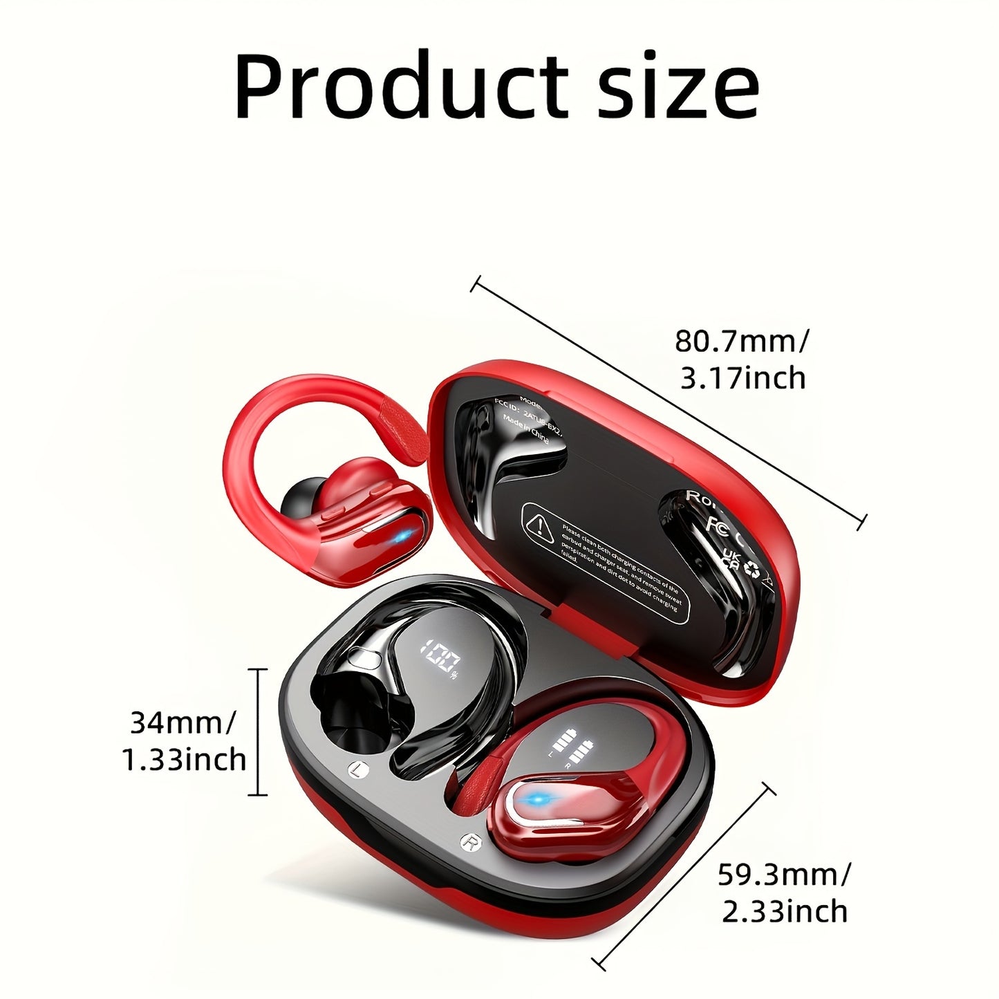 LIFEBEE Wireless Earbuds - Sweat-Resistant Earphones for Sports