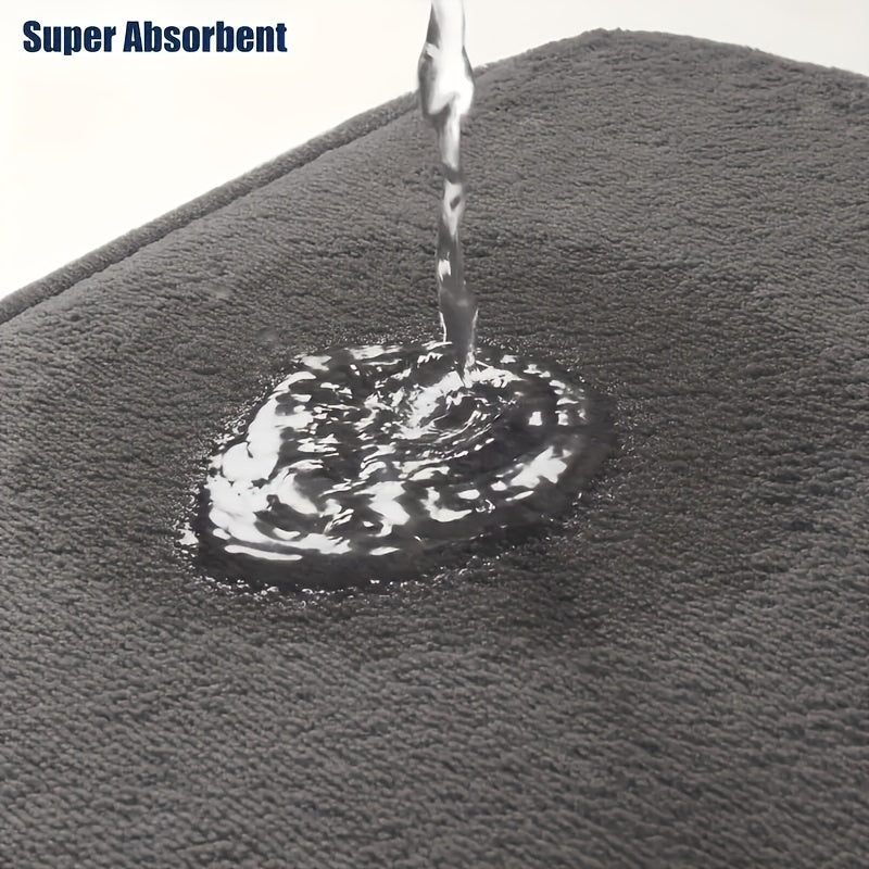 3pcs Area Rugs Including Super Absorbent Bath Mat Set